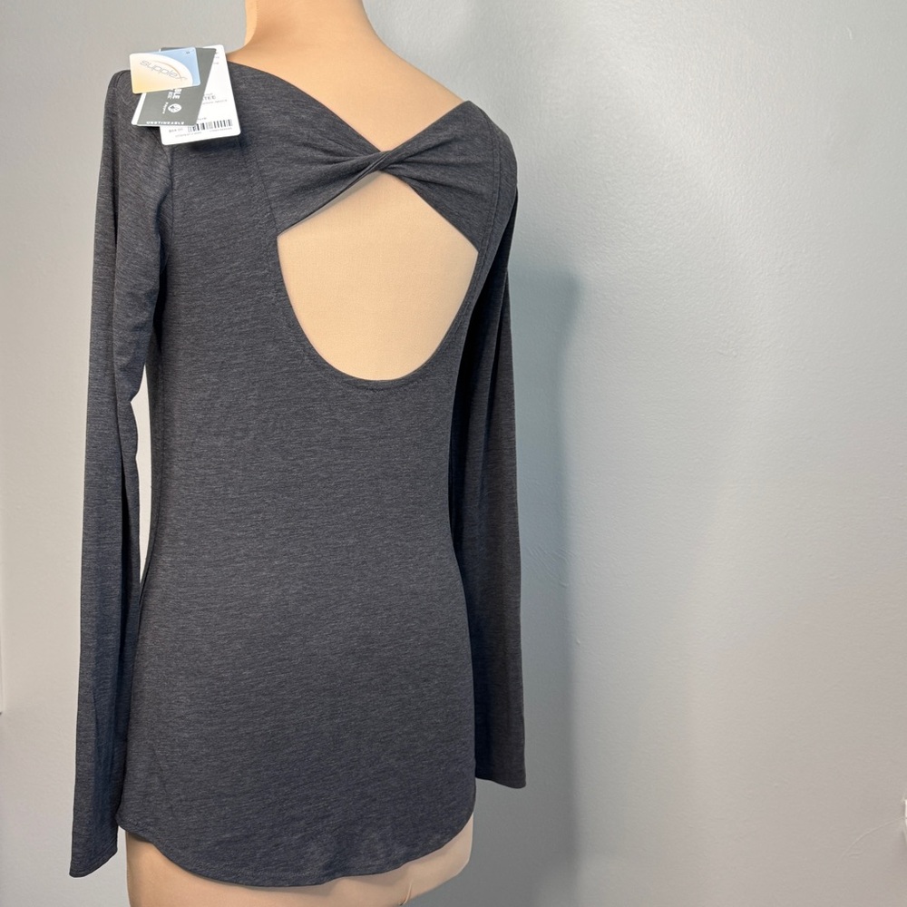 Athleta Flexlight Open Back Flowy Gray Heather St… - image 7